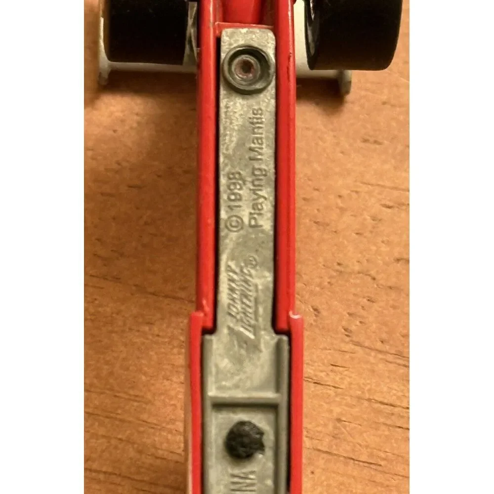 JOHNNY LIGHTNING #7760 RED‎ BELL JEB ALLEN DIE CAST RACING QUARTER DRAGSTER
